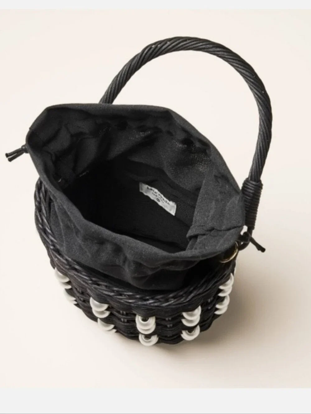 NWT! Kate Spade x Target, Black Wicker Bucket Bag
